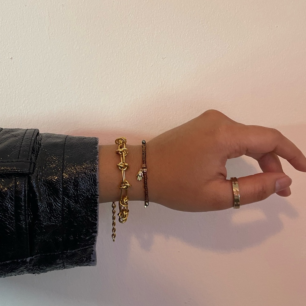 Chunky stainless steel bracelet